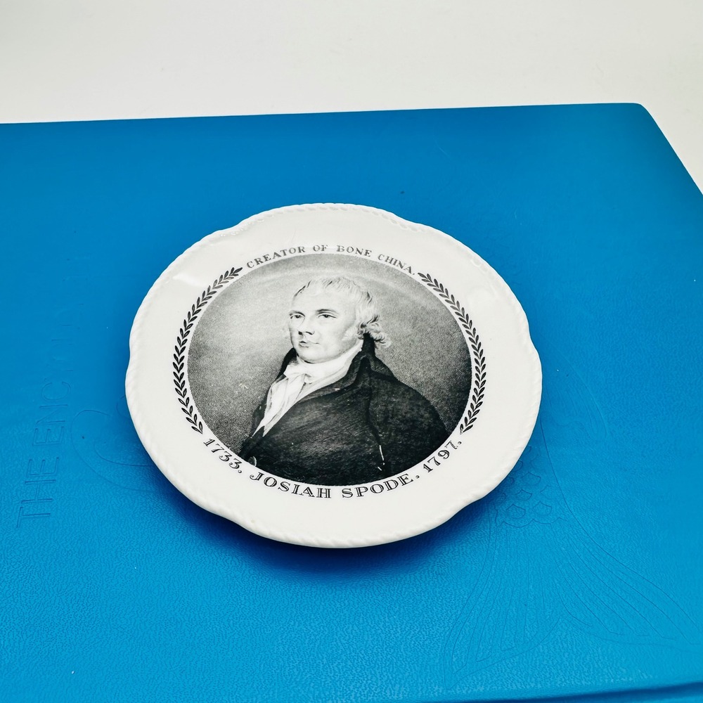 Vintage Spode Josiah Spode Creator of Bone China Commemorative 4" Plate